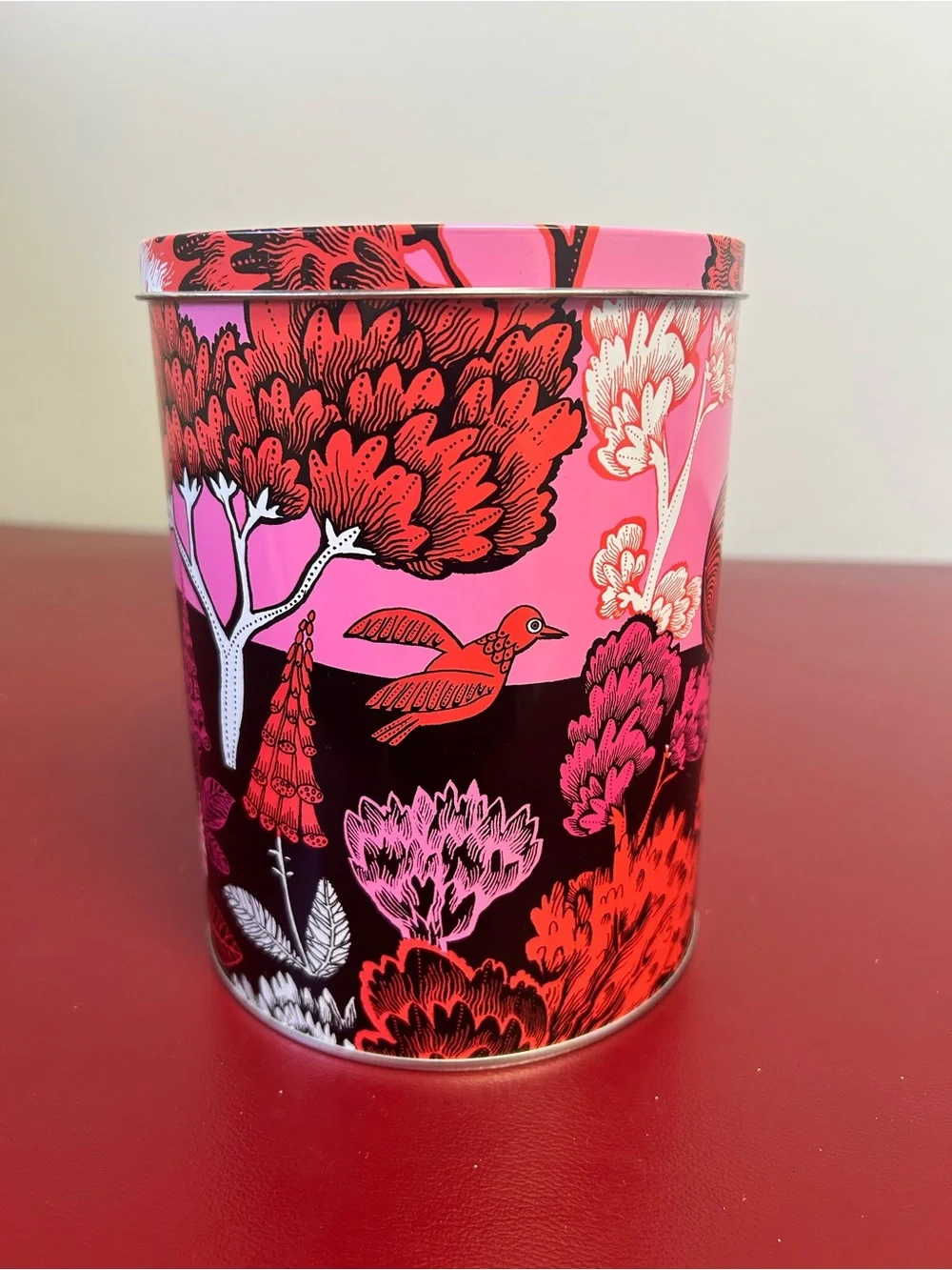 Set of 3 Lush Designs London Illustrated Metal Storage Tins- Fox, Bird & Forest